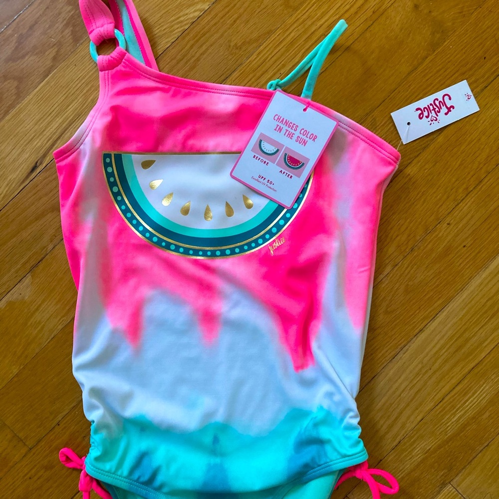 NWT Justice One piece Bathing Suit